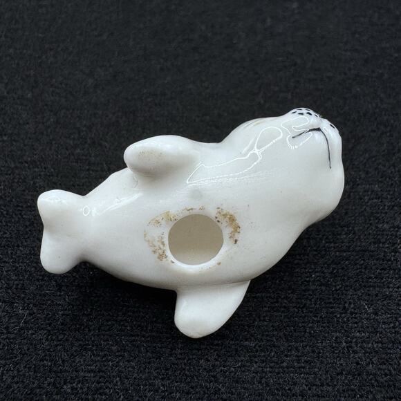 Vintage Baby Seal Miniature Figurine White - Picture 7 of 8